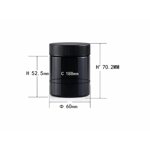 Schraubdose 120ml schwarz